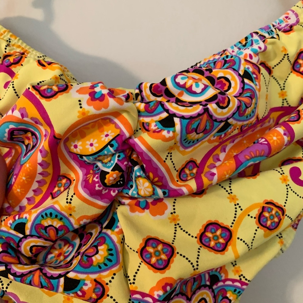 Patterned Ruched Bikini Bottoms - Picture 2 of 4